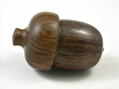 LV-3357 Cocuswood & Lignum Vitae Acorn Box, Pill Holder, Secret Compartment-SCREW CAP
