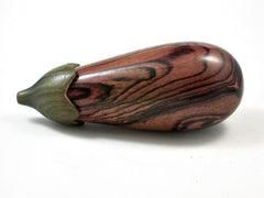 LV-2632 Eggplant Threaded Box, Needle Case, Jewelry Box from Camatillo & Verawood-SCREW CAP