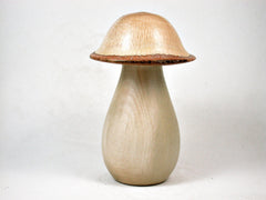 LV-3144 Holly & Live Oak Wooden Mushroom Trinket Box, Pill, Jewelry Box-THREADED