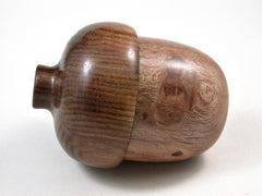 LV-2966 Wooden Acorn Jewelry, Ring Box, Pill Box from Black Oak Mistletoe Burl & Chechen-SCREW CAP