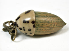LV-2948 Acorn Pendant Box, Compartment Jewelry from Verawood & Palm Nut-SCREW CAP