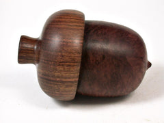 LV-2728 Red Mallee Burl & Chechen Acorn Jewelry, Ring Box, Pill Box-SCREW CAP