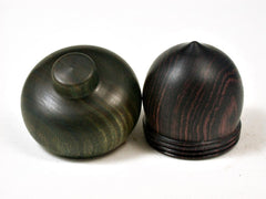 LV-2748 Camatillo Rosewood & Verawood Acorn Jewelry, Ring Box, Pill Box-SCREW CAP