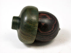 LV-2748 Camatillo Rosewood & Verawood Acorn Jewelry, Ring Box, Pill Box-SCREW CAP