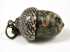 LV-2928 Acorn Pendant Box, Pill Fob from Buckeye Burl & Betel Nut-SCREW CAP