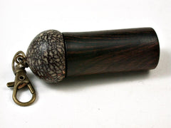 LV-2685 Mun Ebony & Betelnut Pendant Box, Pill Holder-SCREW CAP