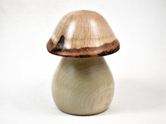 LV-3145 Holly & Live Oak Wooden Mushroom Trinket Box, Pill, Jewelry Box-THREADED