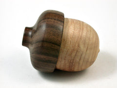 LV-2672 Port Orford Cedar & Kou Acorn Jewelry, Ring Box, Pill Box-SCREW CAP