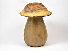 LV-2999 Pagoda Tree & Persimmon Wooden Mushroom Trinket Box, Pill, Jewelry Box-THREADED