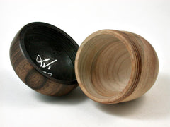 LV-2672 Port Orford Cedar & Kou Acorn Jewelry, Ring Box, Pill Box-SCREW CAP