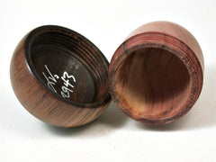 LV-2943 Wooden Acorn Jewelry, Ring Box, Pill Box from Red Cedar & Tamboti-SCREW CAP