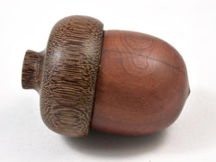 LV-2988 Manzanita & Brownheart Acorn Pill Box, Engagement Ring Box-SCREW CAP