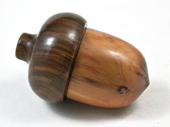 LV-3018 Raja Kayu with Lignum Vitae Acorn Wooden Pill Holder, Ring Box, -SCREW CAP
