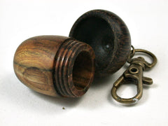 LV-2718 Chittum Wood & Black Palm Acorn Pendant Box-SCREW CAP
