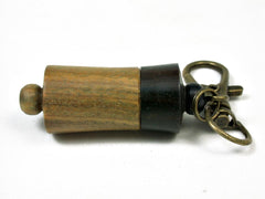 LV-2875 Compartment Pendant, Bag Charm, Cremation Jewelry Verawood & Ebony-SCREW CAP