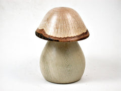 LV-3145 Holly & Live Oak Wooden Mushroom Trinket Box, Pill, Jewelry Box-THREADED
