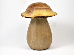 LV-2999 Pagoda Tree & Persimmon Wooden Mushroom Trinket Box, Pill, Jewelry Box-THREADED