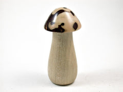 LV-3103 Holly & Raphia Palm Nut Mushroom Box, Pill Box, Secret Compartment-THREADED