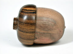 LV-2900 Wooden Acorn Jewelry, Ring Box, Pill Box Carob & Bocote-SCREW CAP
