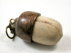LV-3124 Tree of Heaven & Pollyanna Burl Acorn Box, Pill Holder, Compartment Pendant-SCREW CAP