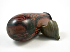 LV-2632 Eggplant Threaded Box, Needle Case, Jewelry Box from Camatillo & Verawood-SCREW CAP