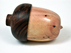 LV-2897 Acorn Box, Ring Box, Pill Box Bristlecone Pine & Ironwood-SCREW CAP