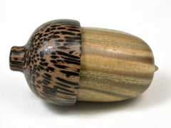 LV-2944 Wooden Acorn Jewelry, Ring Box, Pill Box from Verawood & Black Palm-SCREW CAP