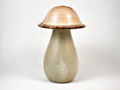 LV-3144 Holly & Live Oak Wooden Mushroom Trinket Box, Pill, Jewelry Box-THREADED