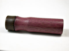 LV-3060 Purpleheart & Lignum Slim Box, Toothpick Holder, Needle Case-SCREW CAP