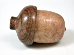 LV-2753 Cola de Pava & Mesquite Acorn Jewelry, Ring Box, Pill Box-SCREW CAP