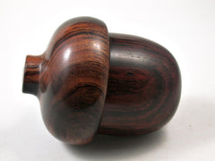 LV-3136 Cocobolo & Ironwood Acorn Pill Box, Jewelry, Engagement Ring Box-SCREW CAP