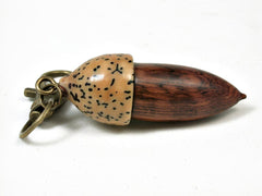 LV-2934 Acorn Pendant Box, Cremation Jewelry from Snakewood & Palm Nut-SCREW CAP