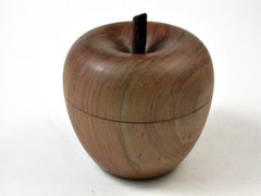 LV-2691 Apple Wood & Ebony Stem Wooden Apple Threaded Box-SCREW CAP