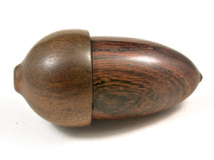 LV-2972 Ironwood & Greebheart Wooden Acorn Jewelry, Ring Box, Pill Box-SCREW CAP