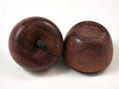 LV-2692 Wooden Apple Threaded Box Made from Satine & Ebony-SCREW CAP