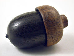 LV-3169 Ancient English Bog Oak & Brown Oak Wooden Acorn Box, Jewelry Box-SCREW CAP