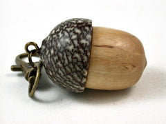 LV-2696 Acorn Pendant Box, Charm, Pill Holder from Masur Birch & Betelnut-SCREW CAP