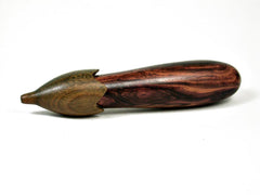 LV-3175 Eggplant Threaded Box, Needle Case, from Camatillo & Verawood-SCREW CAP