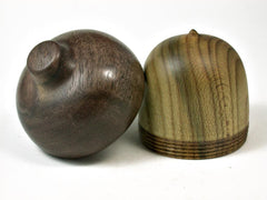 LV-2739 Devil's Walking Stick & Walnut Acorn Jewelry, Ring Box, Pill Box-SCREW CAP