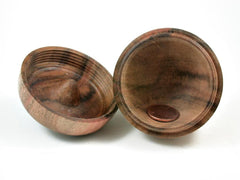 LV-2961 Carob & Ebony Stem Wooden Apple Threaded Box-SCREW CAP
