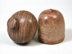 LV-2753 Cola de Pava & Mesquite Acorn Jewelry, Ring Box, Pill Box-SCREW CAP