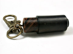 LV-3007 African Blackwood & Ironwood Pendant Box, Pill Holder, Prayer Box-SCREW CAP