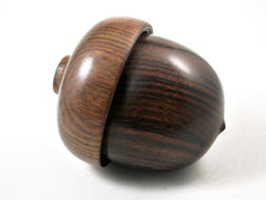 LV-3162  Desert Ironwood & Chechen  Wooden Acorn Pill Box, Jewelry Box -SCREW CAP