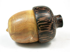 LV-2263 Osage Orange & Black Palm Acorn Jewelry, Ring Box, Pill Box, Trinket Box-SCREW CAP