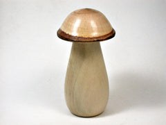 LV-2951 Holly & Live Oak Wooden Mushroom Trinket Box, Pill, Jewelry Box-THREADED