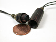 LV-3039 Camatillo Pendant Necklace, Secret Compartment, Barrel Bead-SCREW CAP