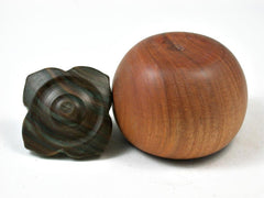 LV-3024 Persimmon Threaded Box from Chakte Viga & Verawood-SCREW CAP