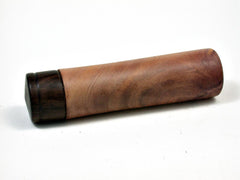 LV-2646 Bermuda Cedar & Ebony Slim Box, Toothpick Holder, Needle Case-SCREW CAP