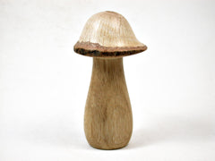 LV-3151 Persimmon & Live Oak Wooden Mushroom Trinket Box, Pill, Jewelry Box-THREADED