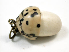 LV-2649 American Holly & Raffia Nut Pendant Acorn, Charm, Secret Compartment, Pill Fob -SCREW CAP
